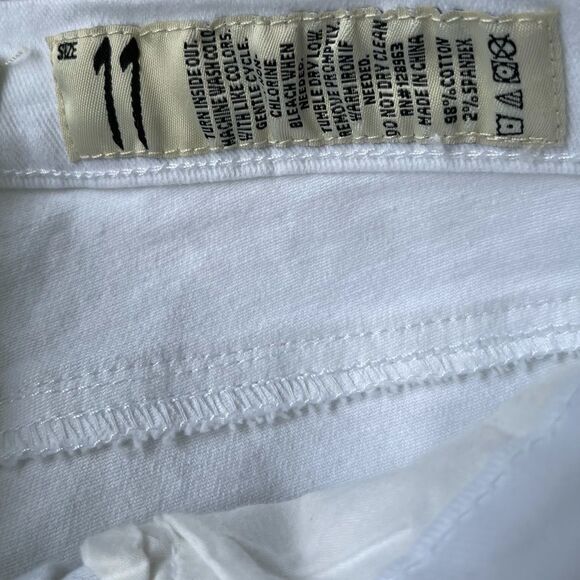 INDIGO REIN Patch Skinny Ankle White Jean.Size 11 - Picture 16 of 16
